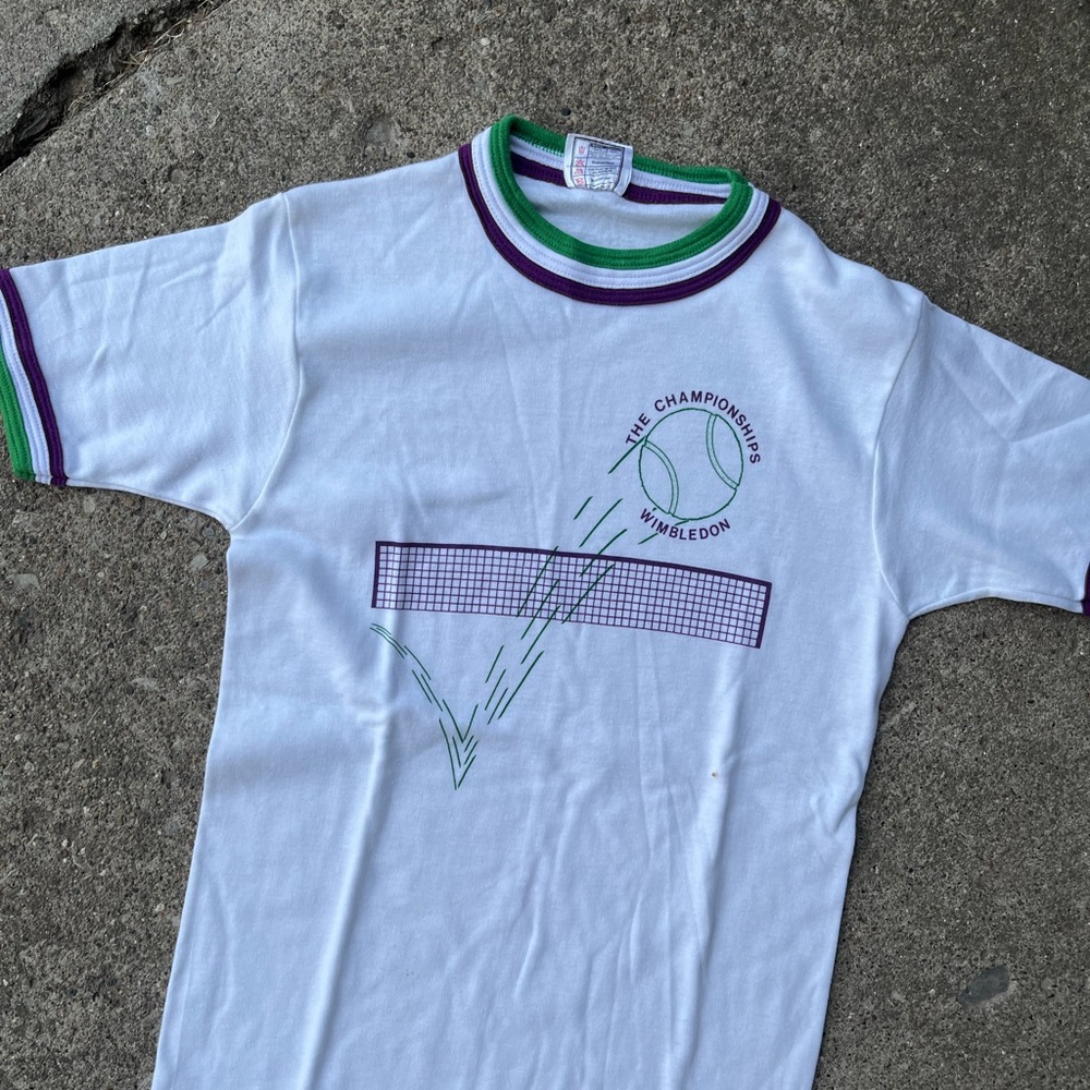 Vintage Wimbledon ringer tee